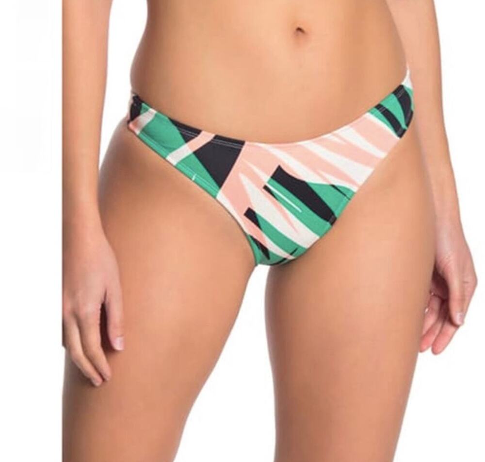 Bikini Lab Sonic Boom Tropical hipster Bikini swim swimsuit bottoms cheeky S new